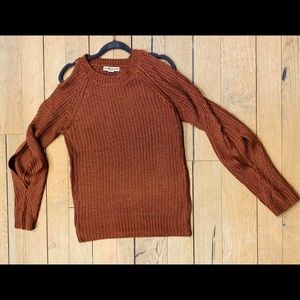 SOLD Cute sweater with cut out shoulders & sleeves